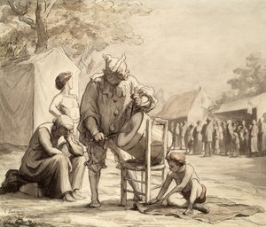 Acrobati alla fiera c.1865-69 da Honoré Daumier